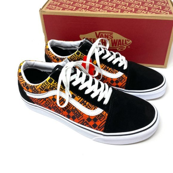 💖MEGA SALE💖VANS Old Skool Logo Flame Suede Canvas Shoes Women's VN0A4U3B2N5 - Picture 7 of 9